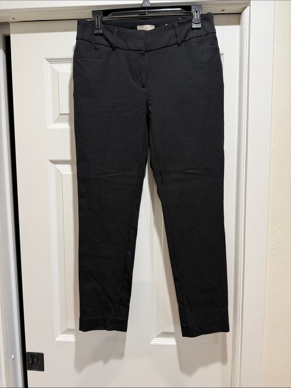 LOFT Black Ankle Pants - Slim Cropped Trousers